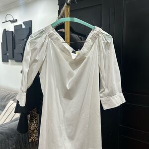 Theory Ivory Button-Up Shirt